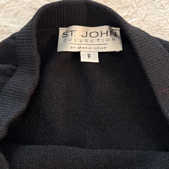 St. John Classic Black Pencil Skirt
